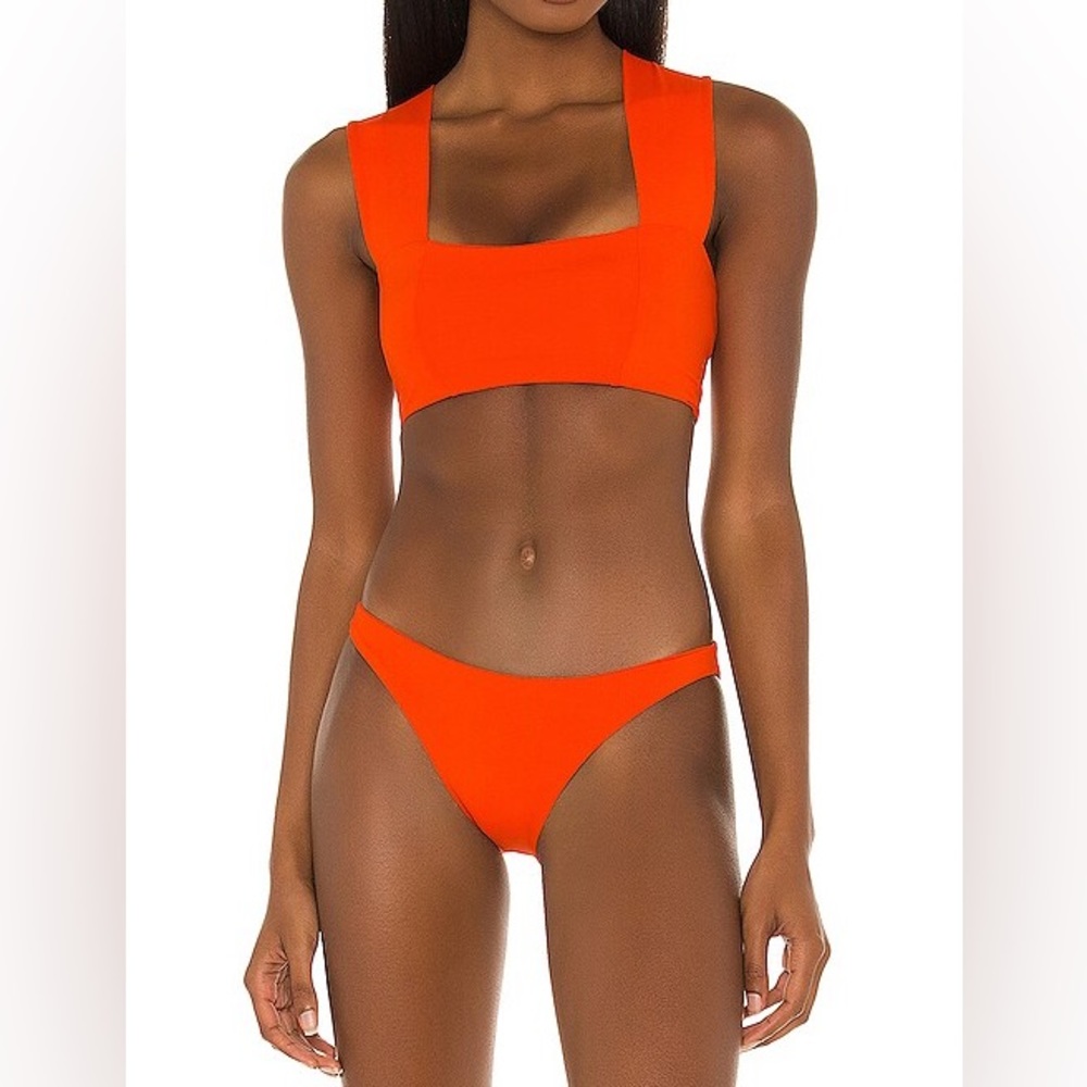 L*space orange Parker top